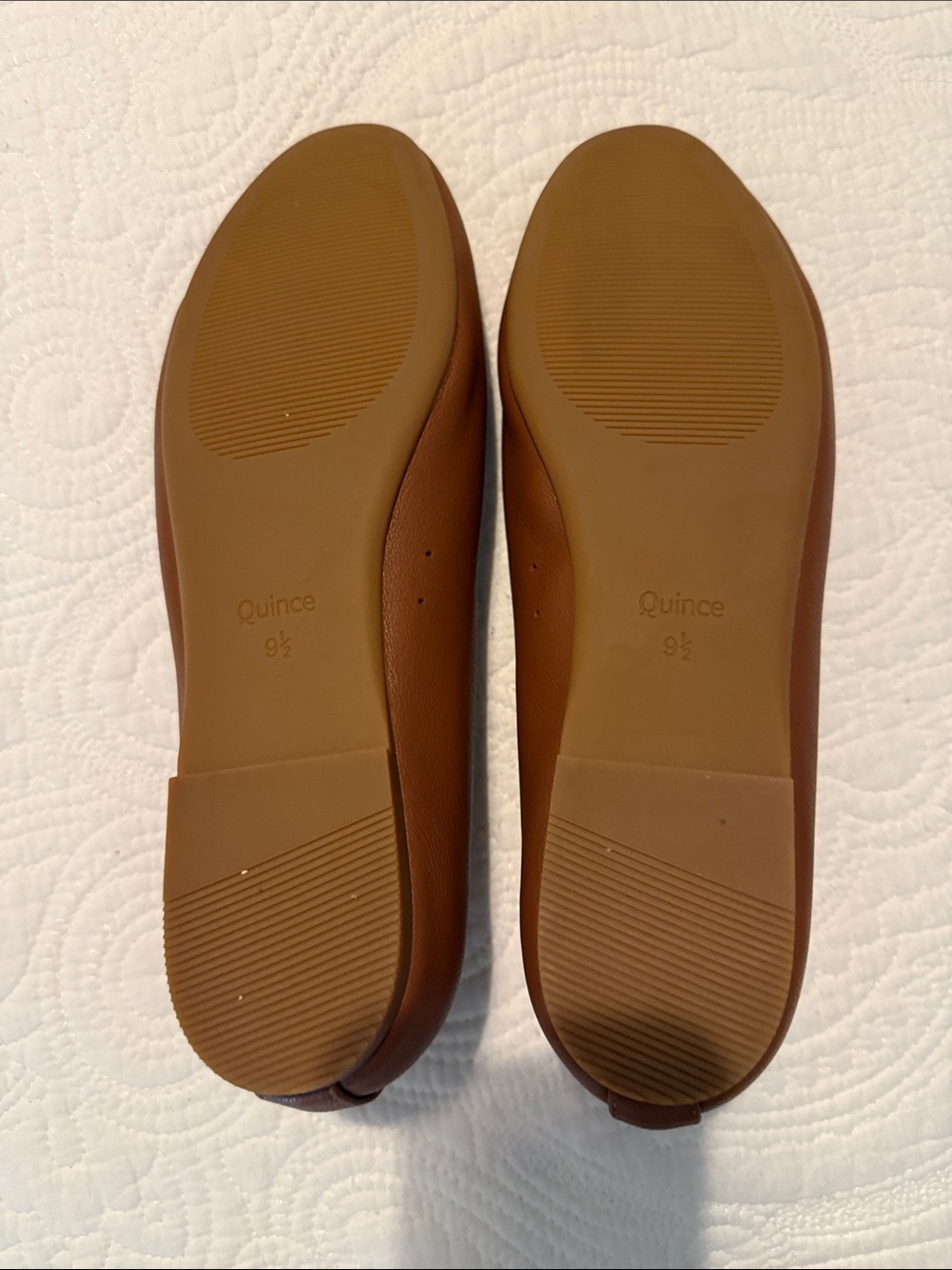 Quince Brown Leather Slip-On Ballet Flats - Picture 3 of 7